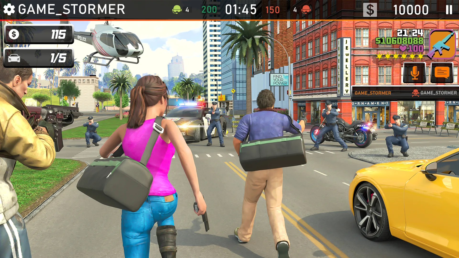 Bike Chase 3D Police Car Games | Indus Appstore | Screenshot