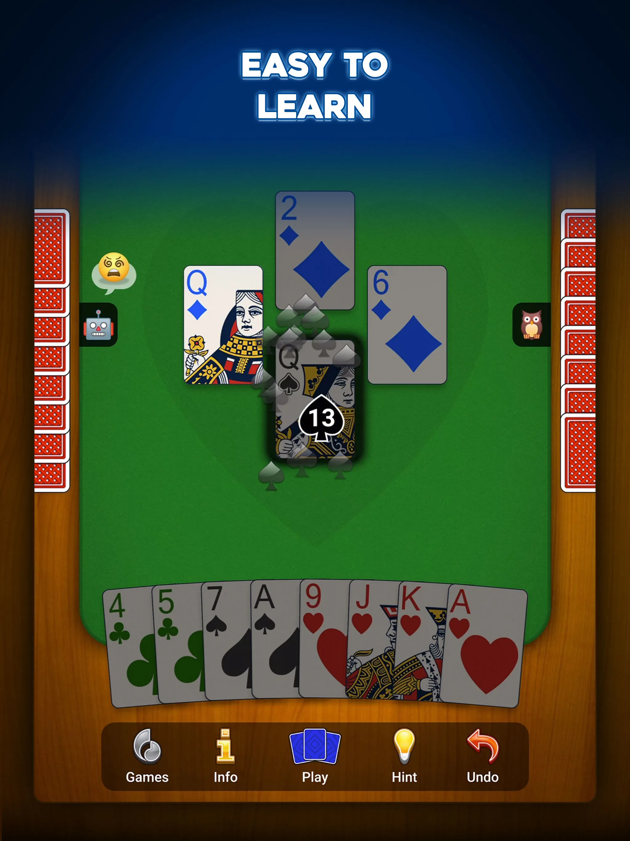 Hearts: Card Game | Indus Appstore | Screenshot