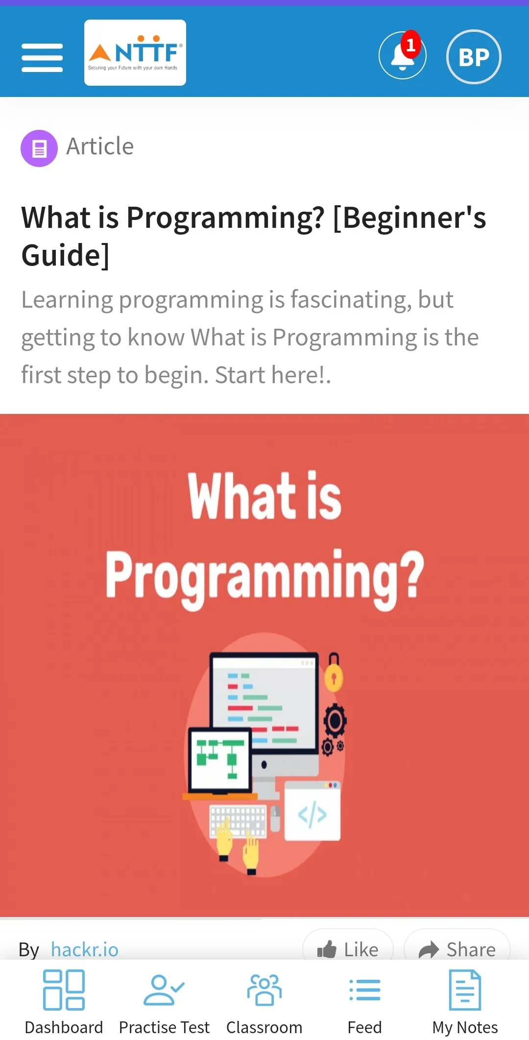Digital NTTF | Indus Appstore | Screenshot