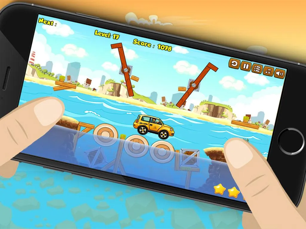 Build River Wooden Bridge | Indus Appstore | Screenshot