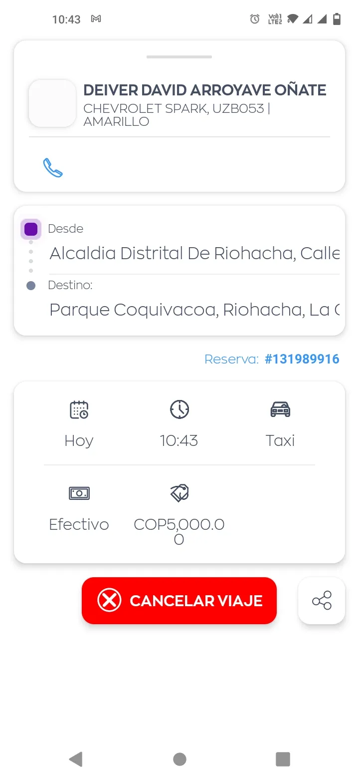 TAXI GUAJIRA | Indus Appstore | Screenshot