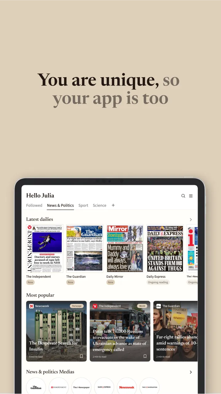 Cafeyn - News & Magazines | Indus Appstore | Screenshot