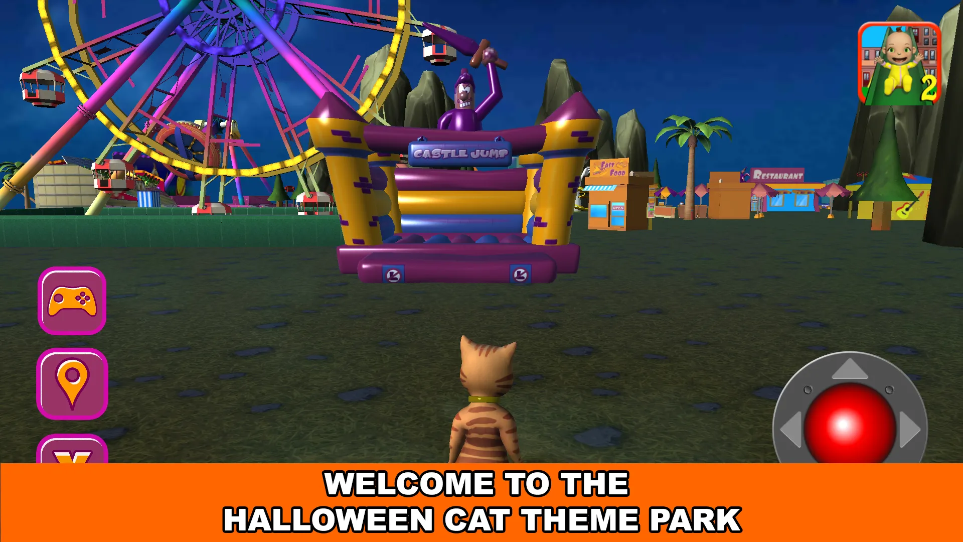 Halloween Cat Theme Park 3D | Indus Appstore | Screenshot