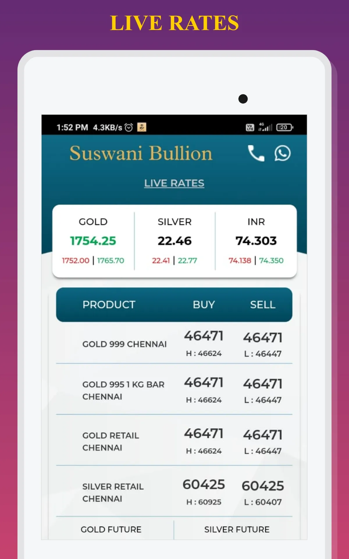 Suswani Bullion | Indus Appstore | Screenshot