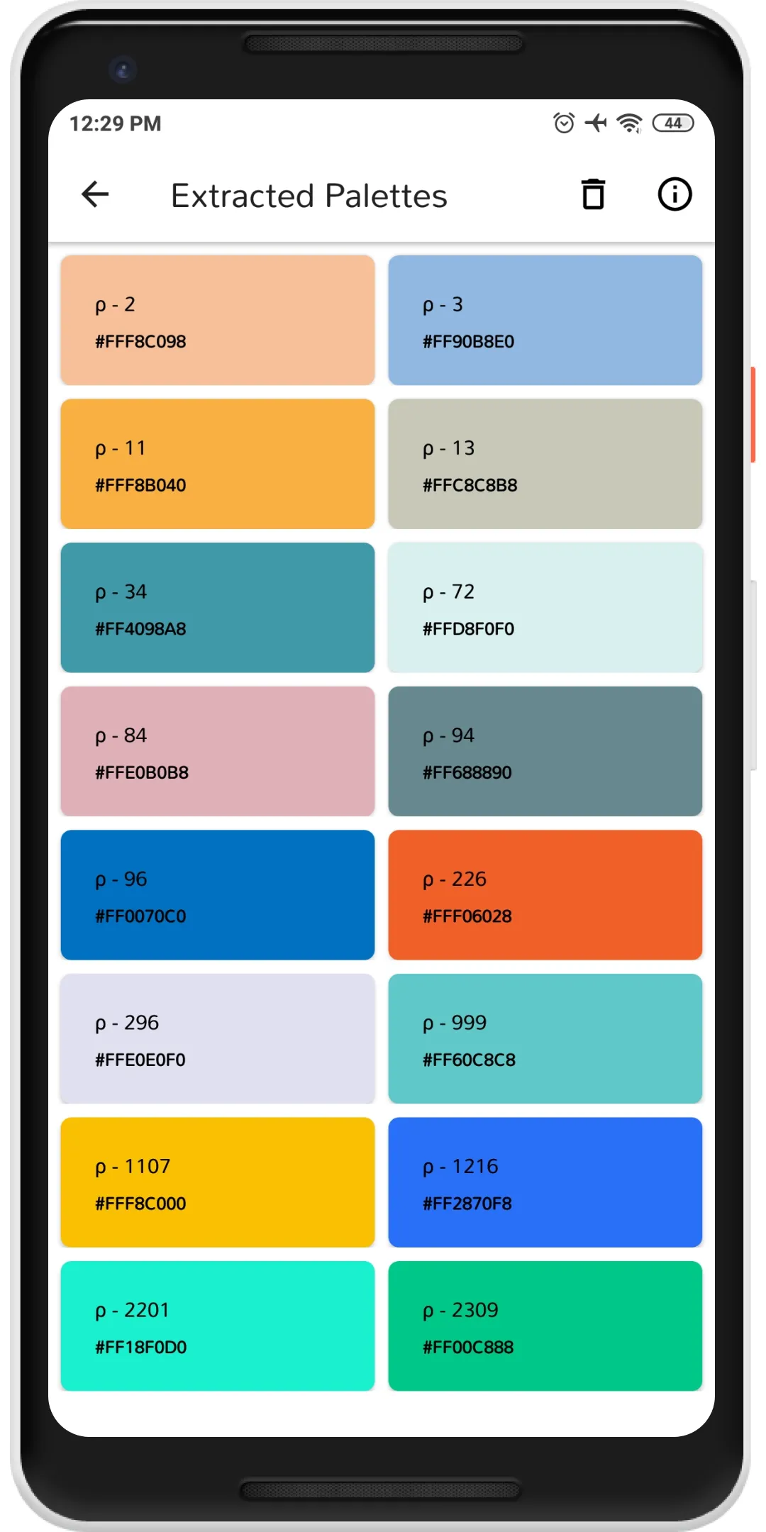 Material Design Color Palettes | Indus Appstore | Screenshot