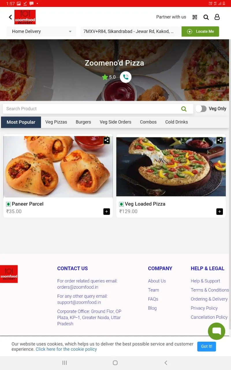 Zoomfood | Indus Appstore | Screenshot