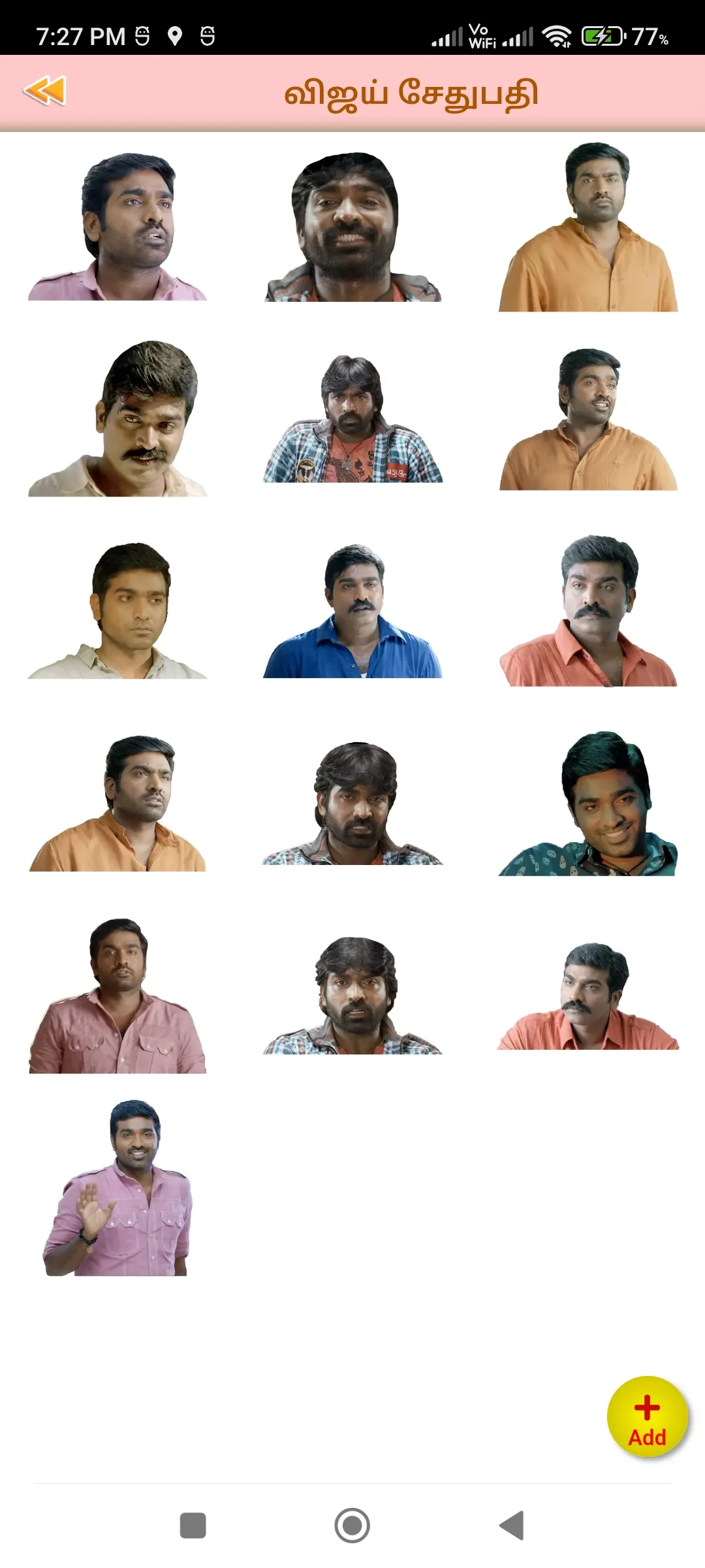 Tamil Actor WAstickersapp | Indus Appstore | Screenshot