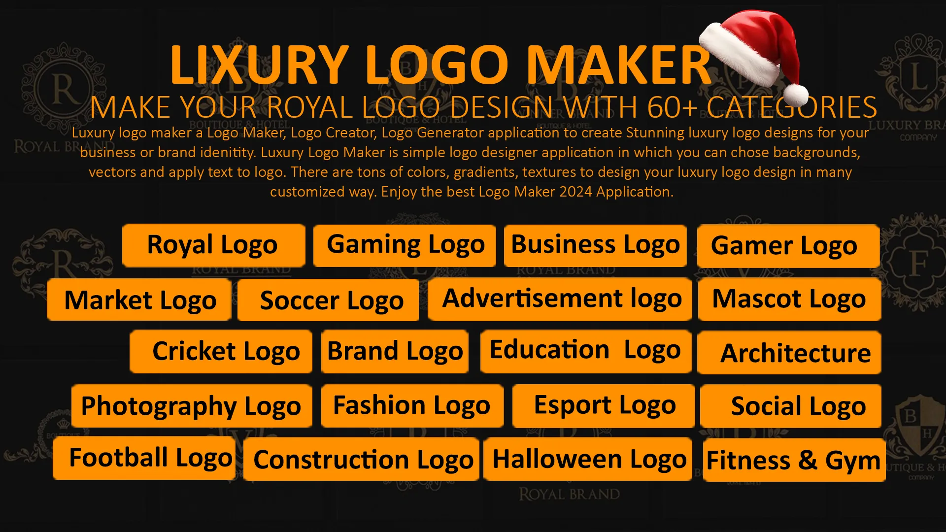 Luxury Logo Maker Royal Design | Indus Appstore | Screenshot