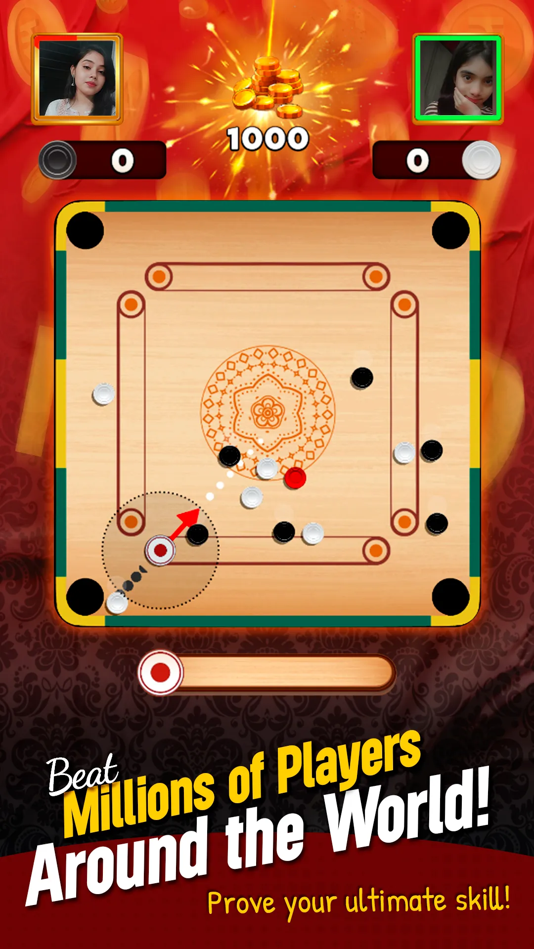 Carrom 3d : Disc Pool Offline | Indus Appstore | Screenshot