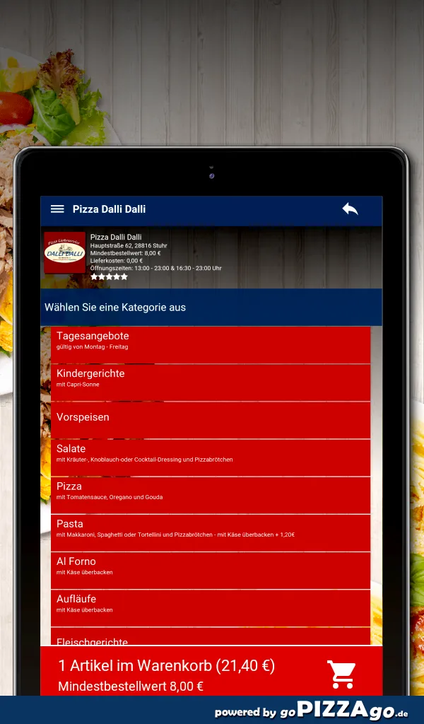 Pizza Dalli Dalli Stuhr | Indus Appstore | Screenshot