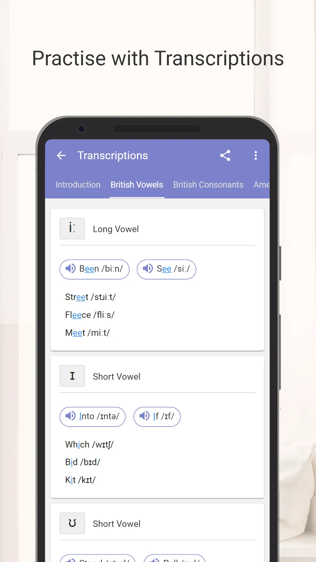 English Phonetics & Vocabulary | Indus Appstore | Screenshot