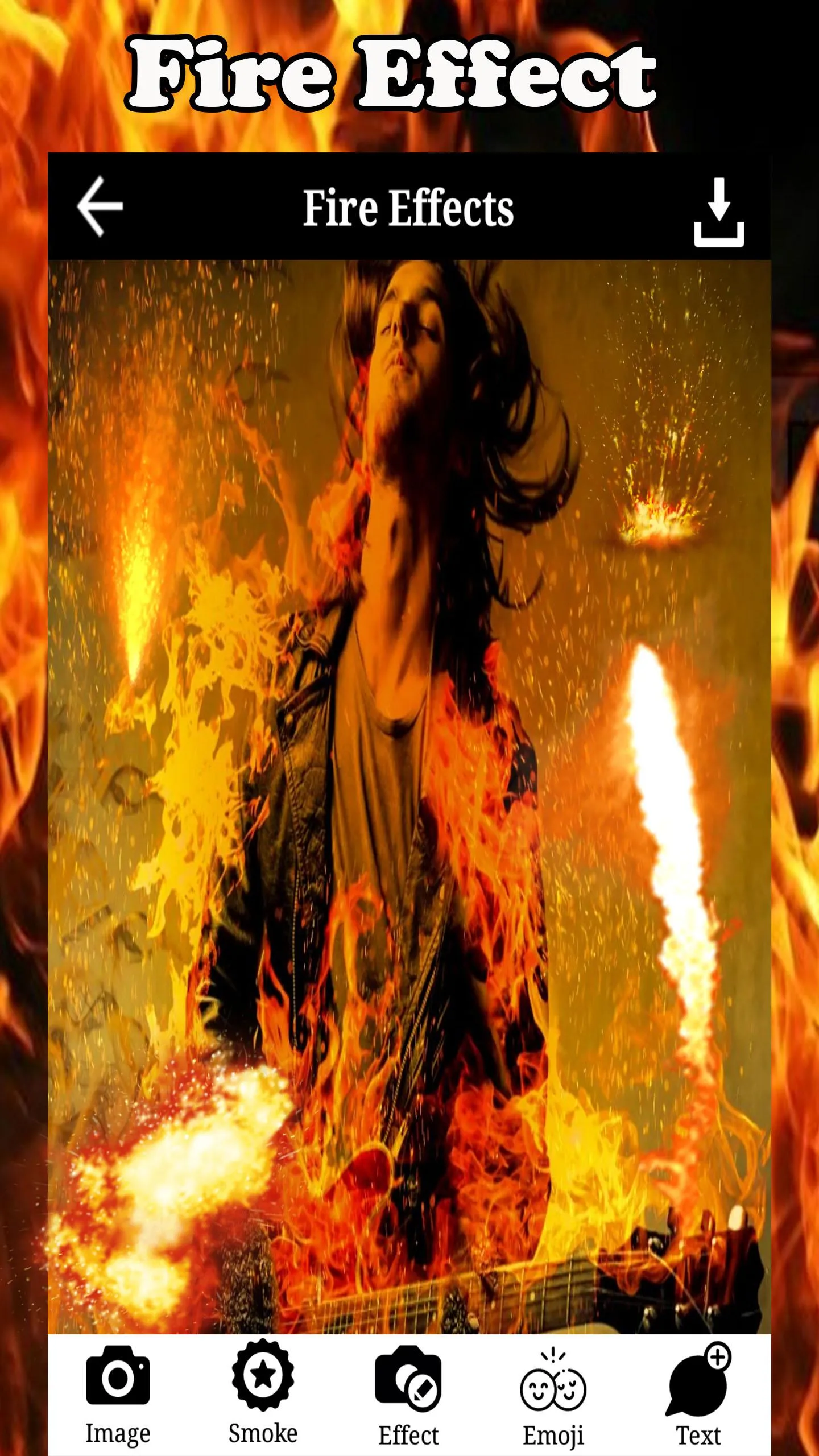 Fire Photo Editor, Fire Effect | Indus Appstore | Screenshot