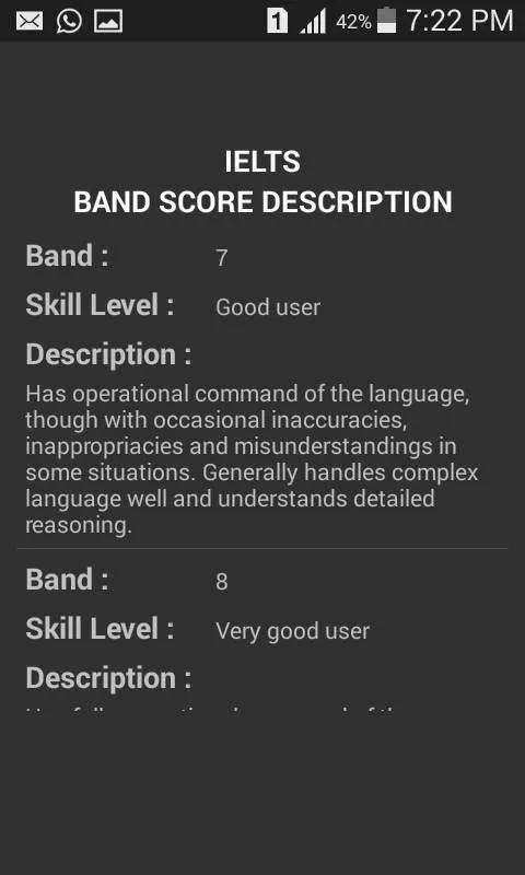 IELTS Band Score Calculator | Indus Appstore | Screenshot