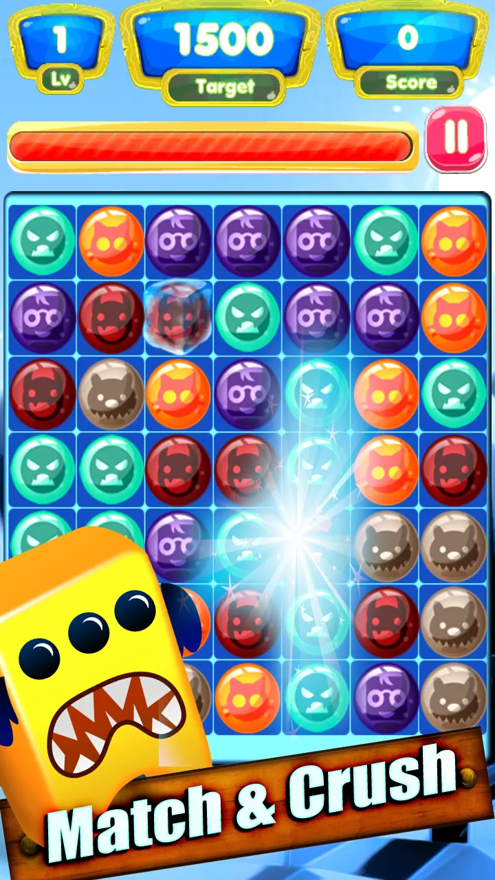 Monster Match Three Blaster | Indus Appstore | Screenshot