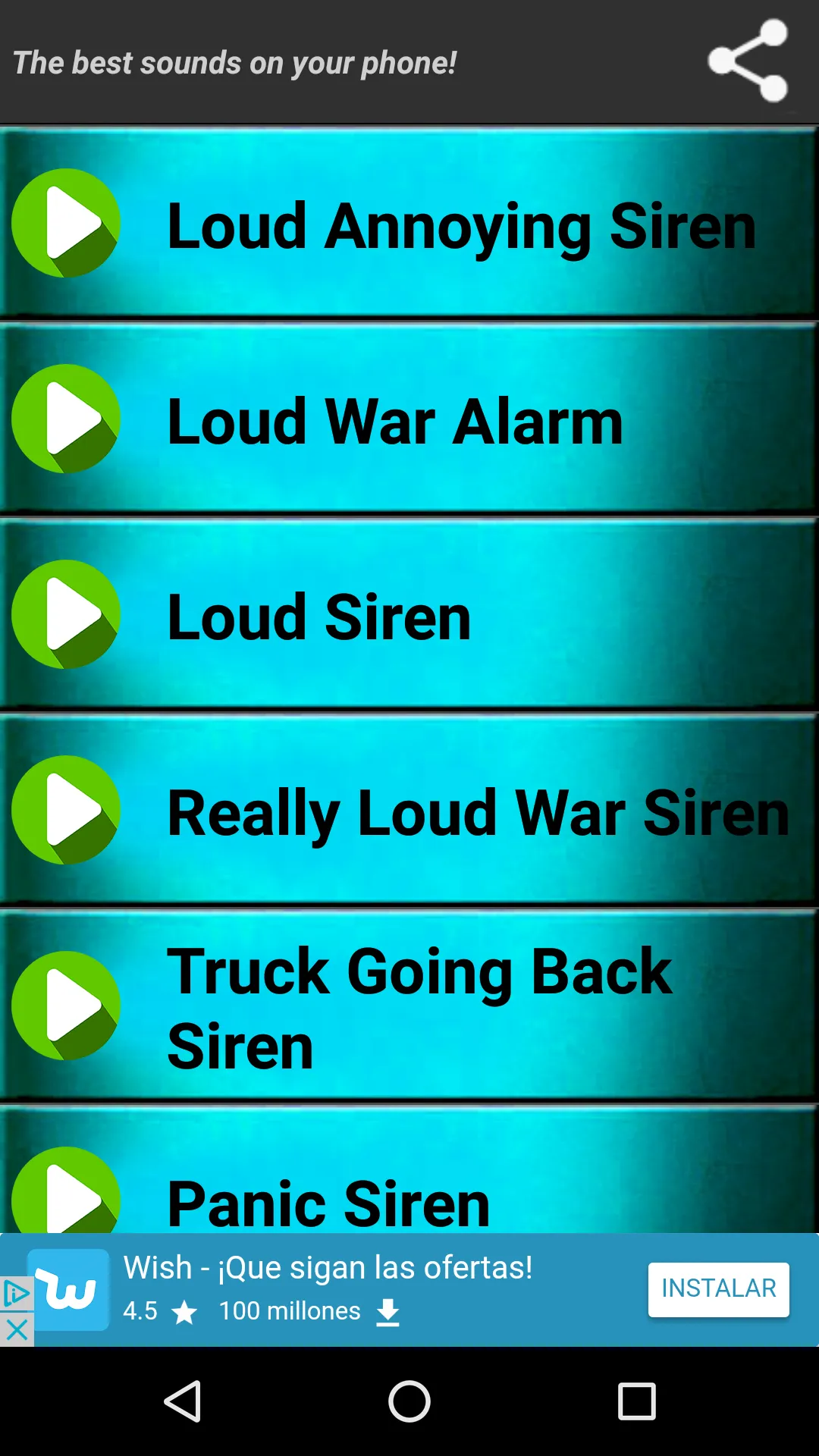 Loud Siren Ringtones Remix | Indus Appstore | Screenshot