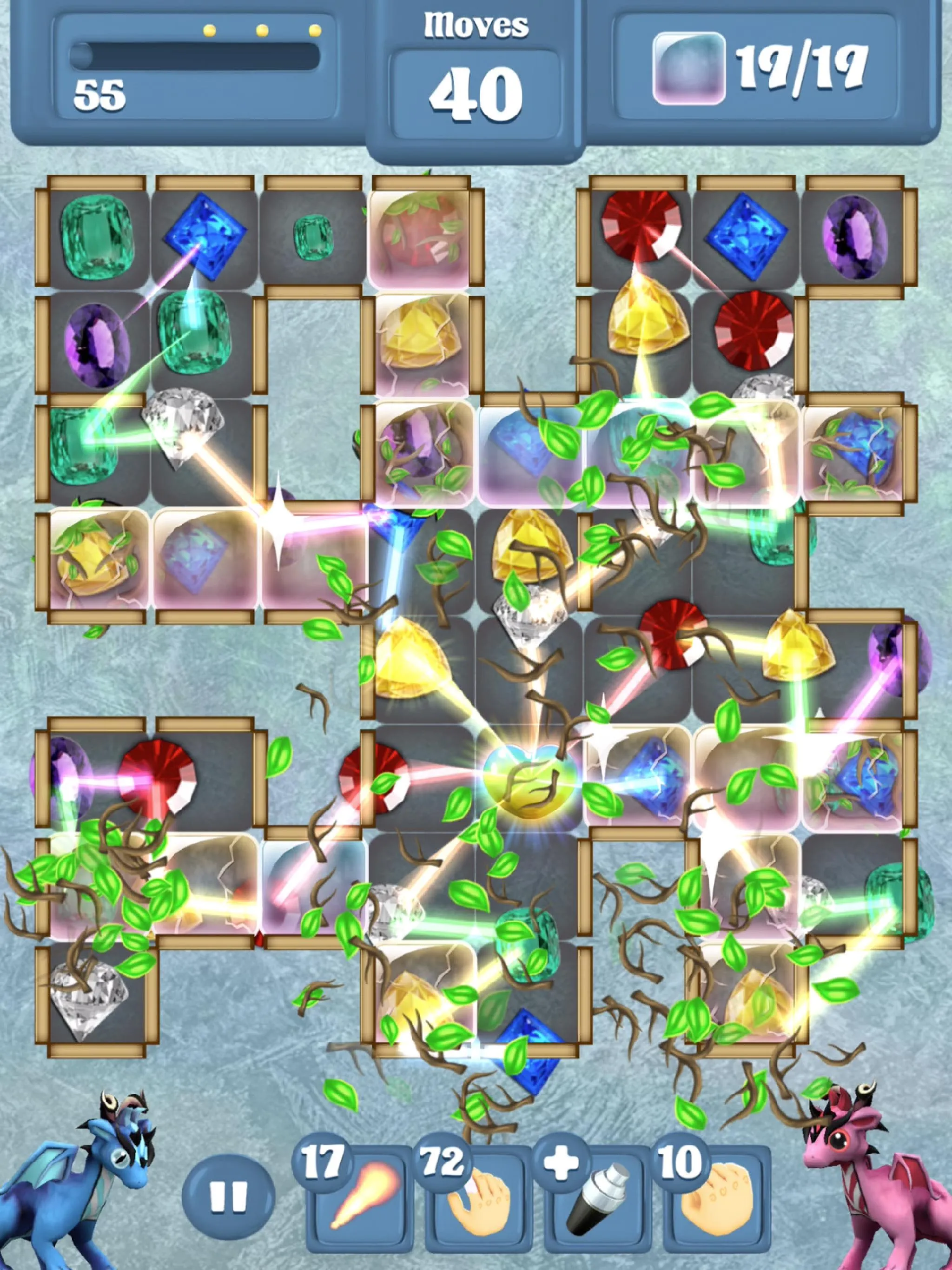 Frozen Dragon Gems - Match 3 | Indus Appstore | Screenshot