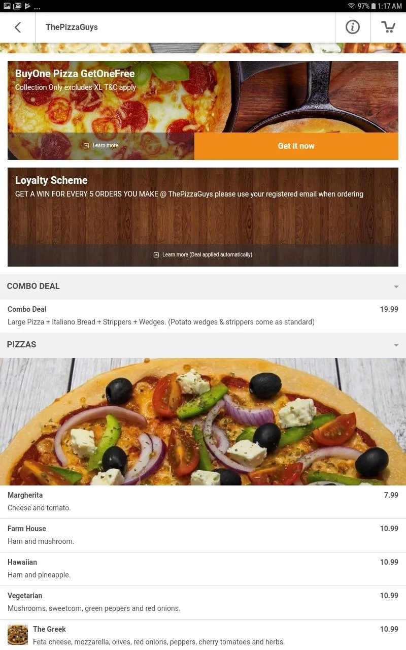 The Pizza Guys UK | Indus Appstore | Screenshot