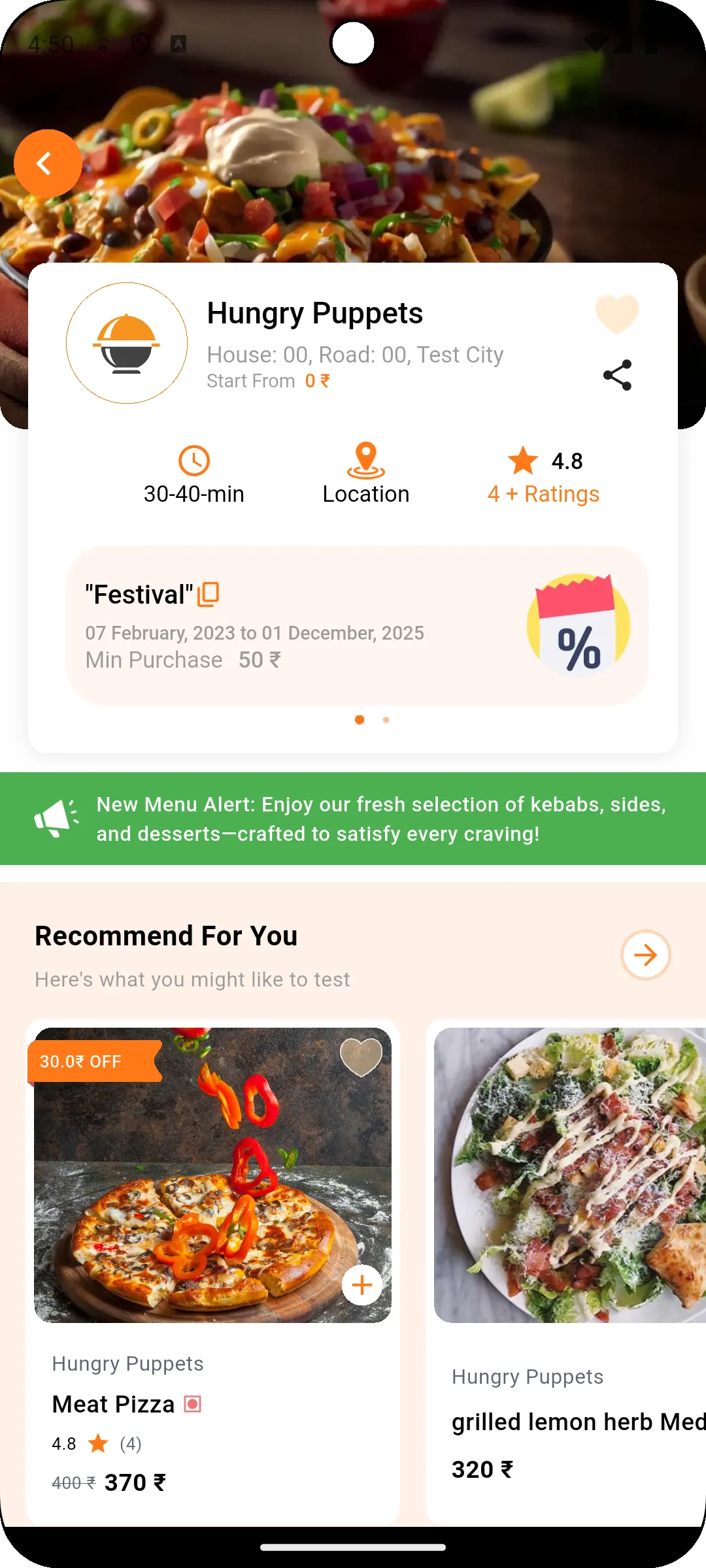 Indian Bite: Food Delivery | Indus Appstore | Screenshot