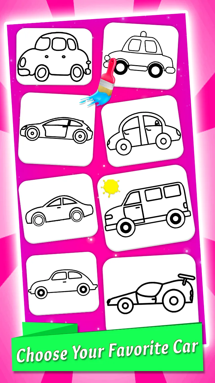 Cars Coloring & Drawing Book | Indus Appstore | Screenshot