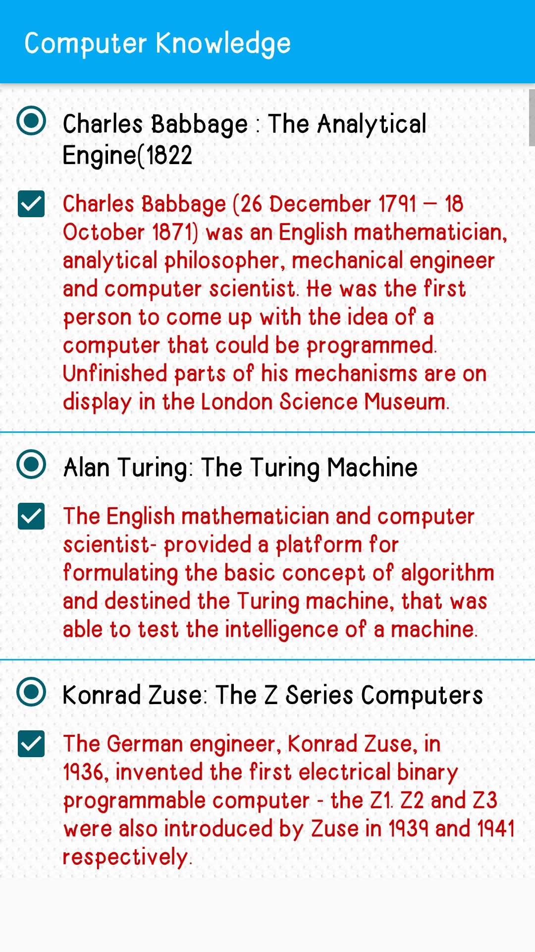 Computer GK in English | Indus Appstore | Screenshot