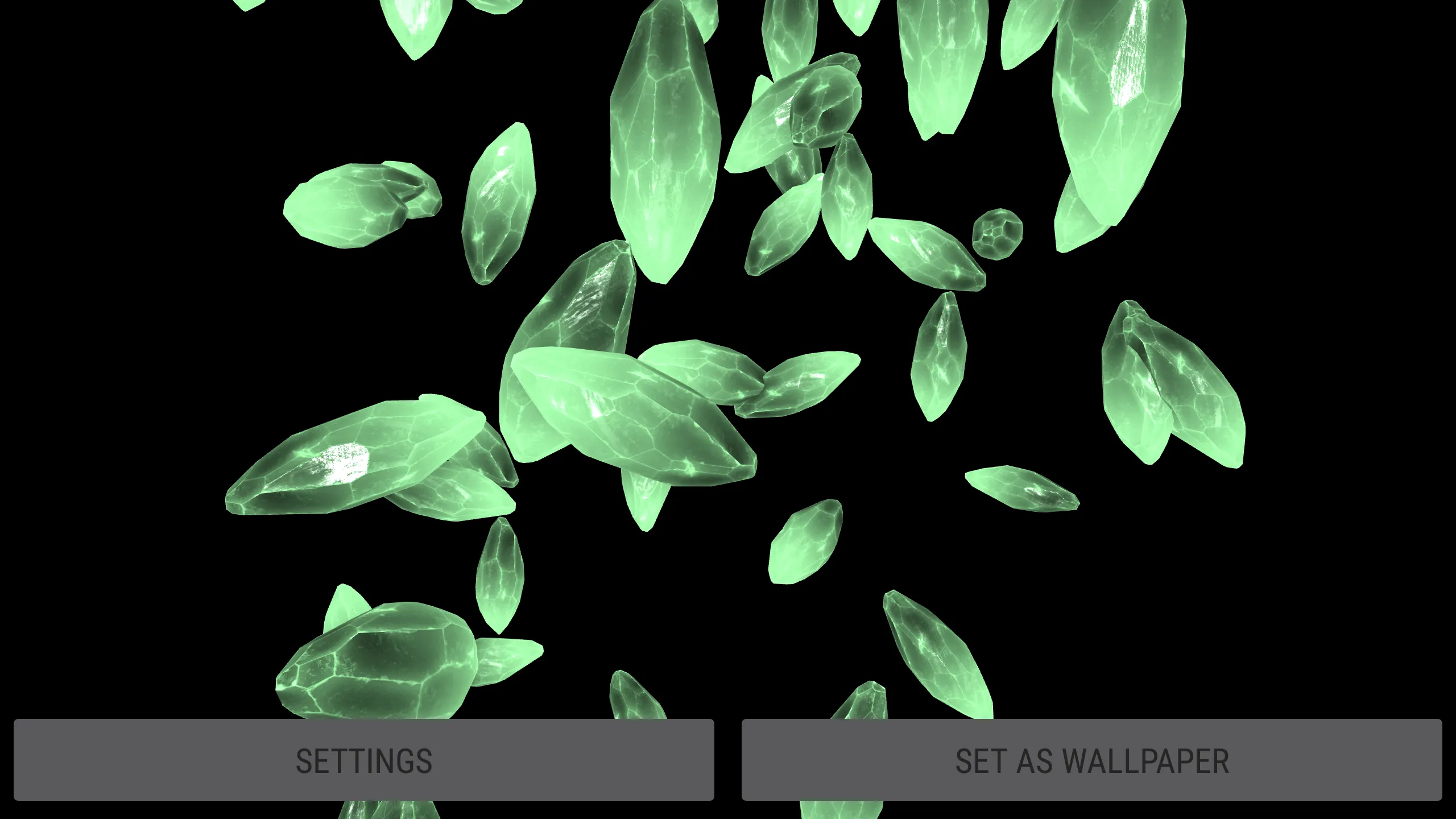 3D Crystals Particles Live Wal | Indus Appstore | Screenshot