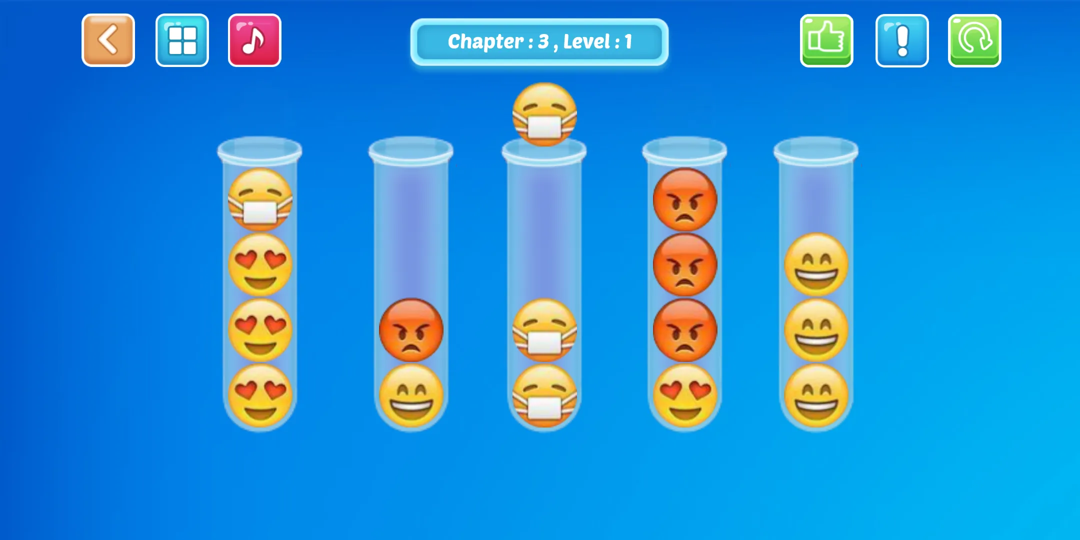 Emoji Sort Puzzle | Indus Appstore | Screenshot