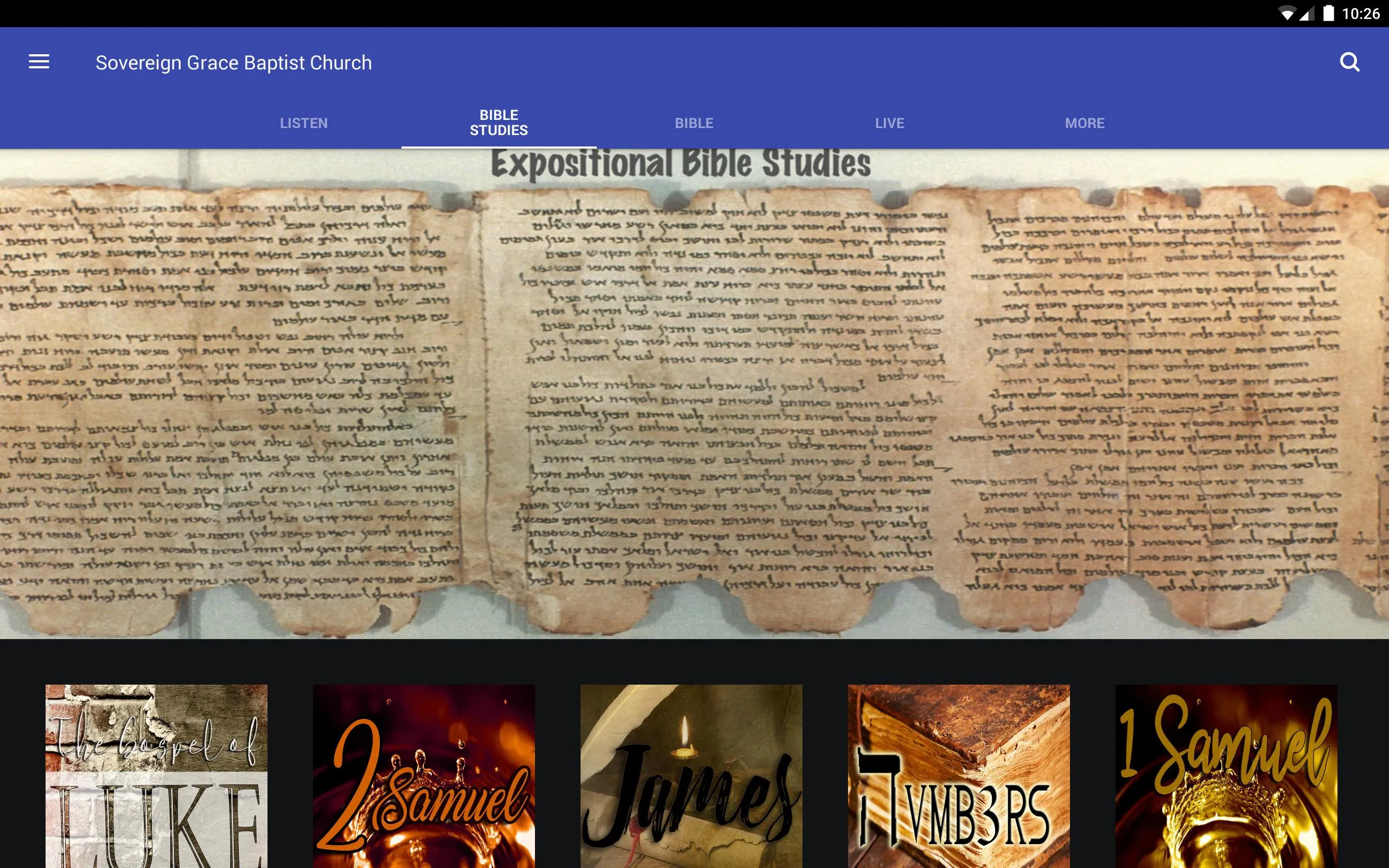 Sovereign Grace Baptist Church | Indus Appstore | Screenshot