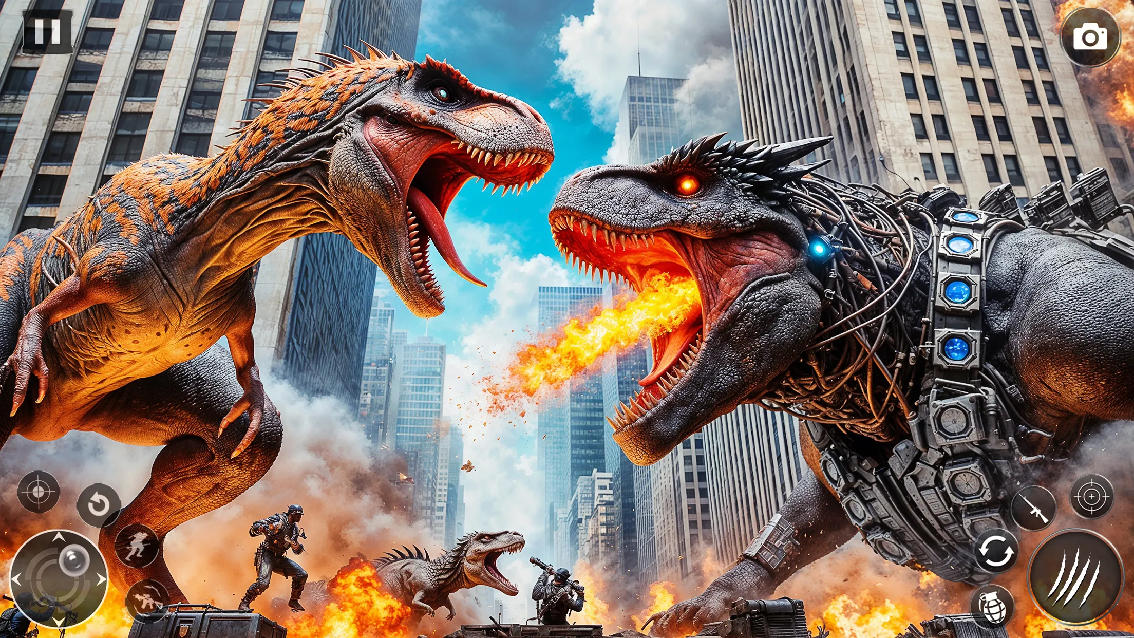 Angry Dinosaur City Attack | Indus Appstore | Screenshot