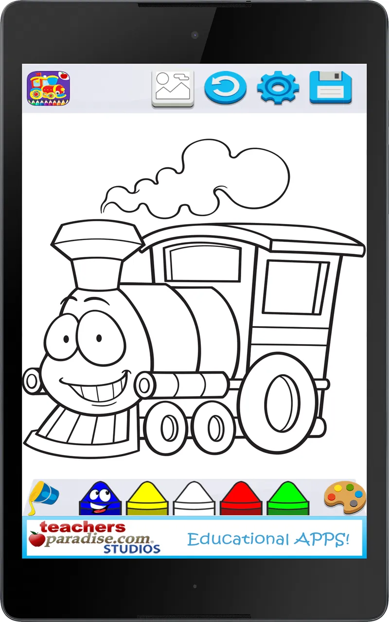 Trains & Locomotives Coloring  | Indus Appstore | Screenshot