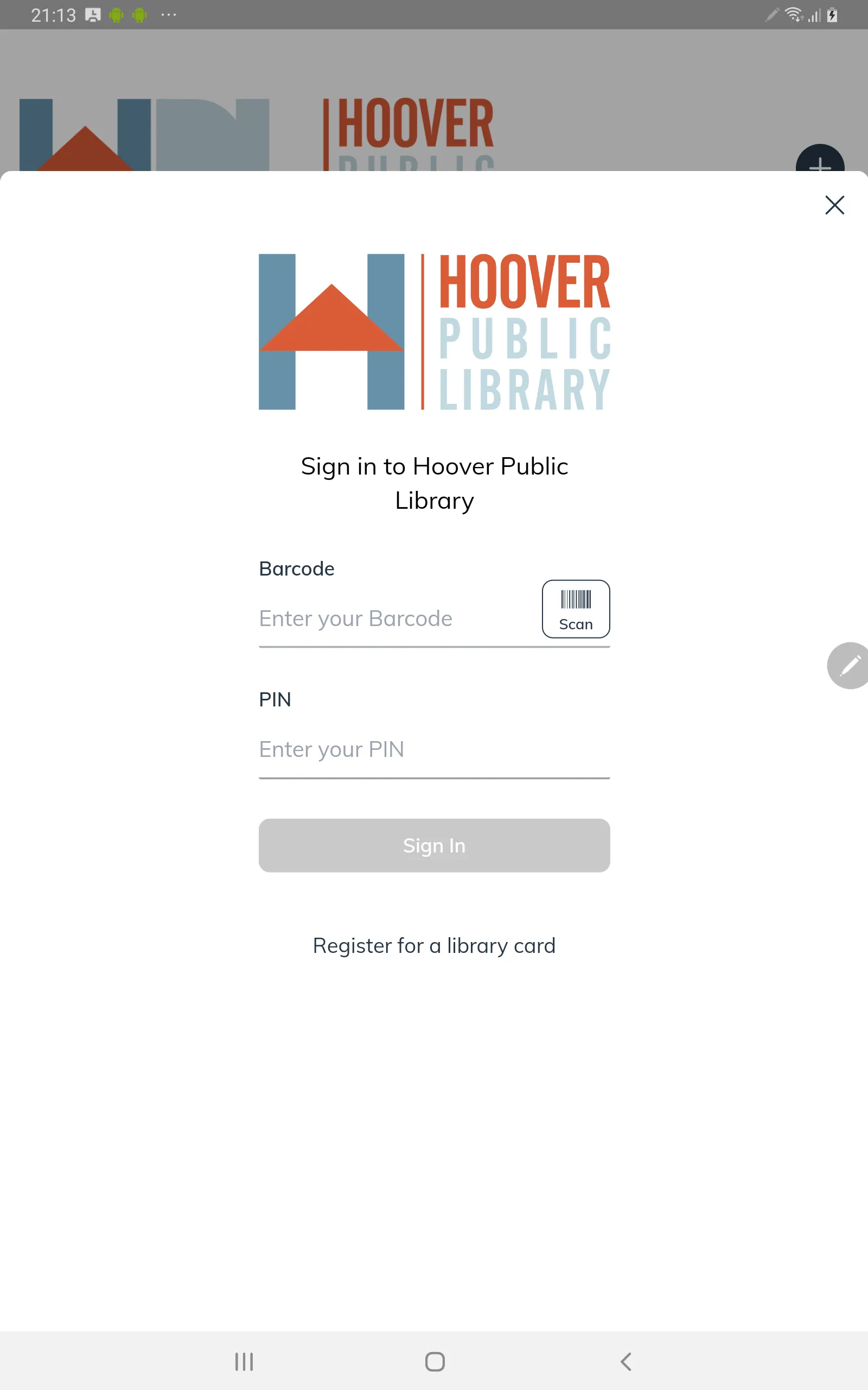 Hoover Public Library | Indus Appstore | Screenshot