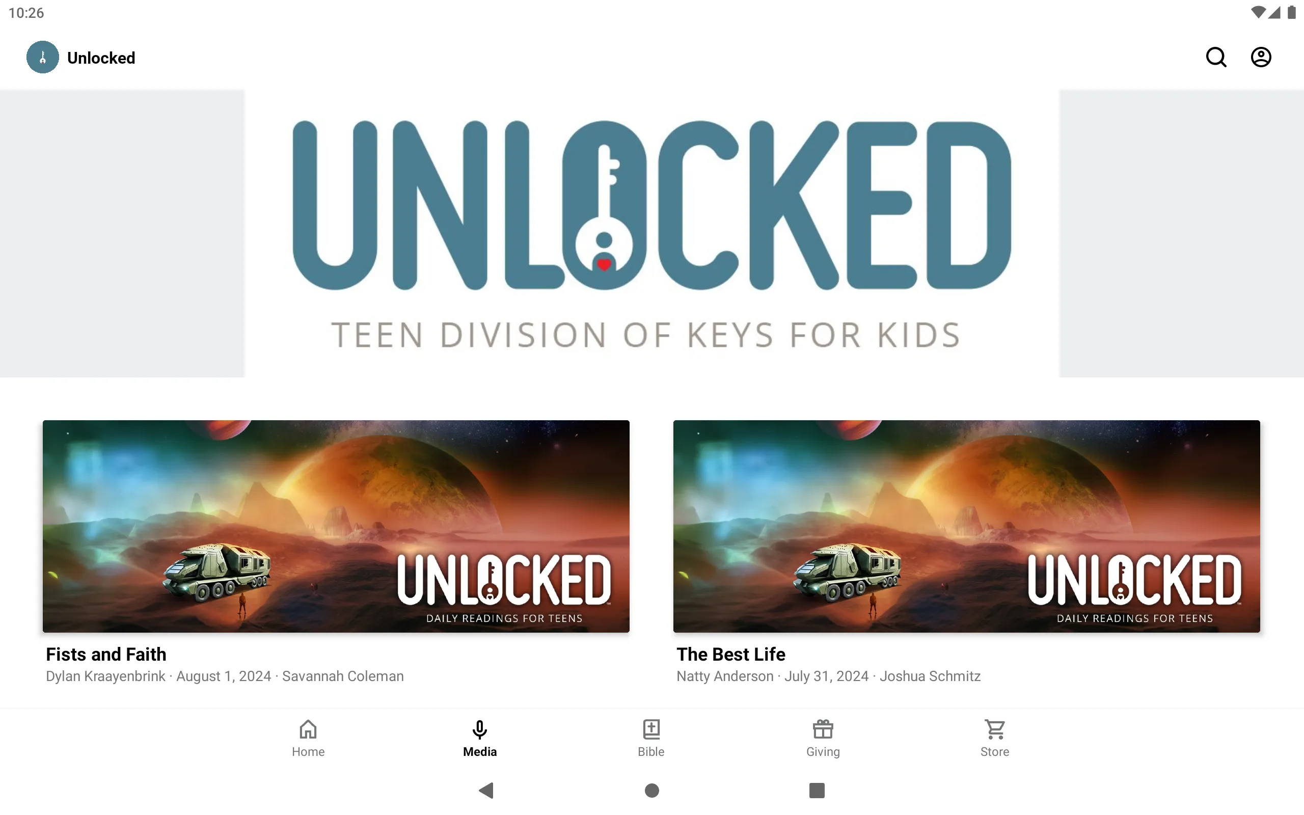 Unlocked - Teen Devotional | Indus Appstore | Screenshot