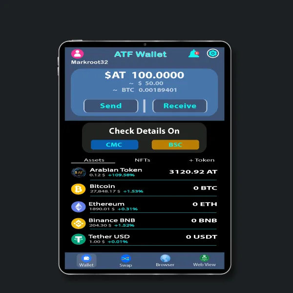 ATF : AT Token & Crypto Wallet | Indus Appstore | Screenshot