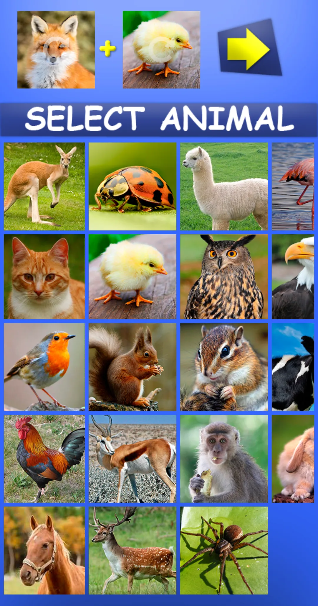 Mix Aminals. Animal morphing | Indus Appstore | Screenshot