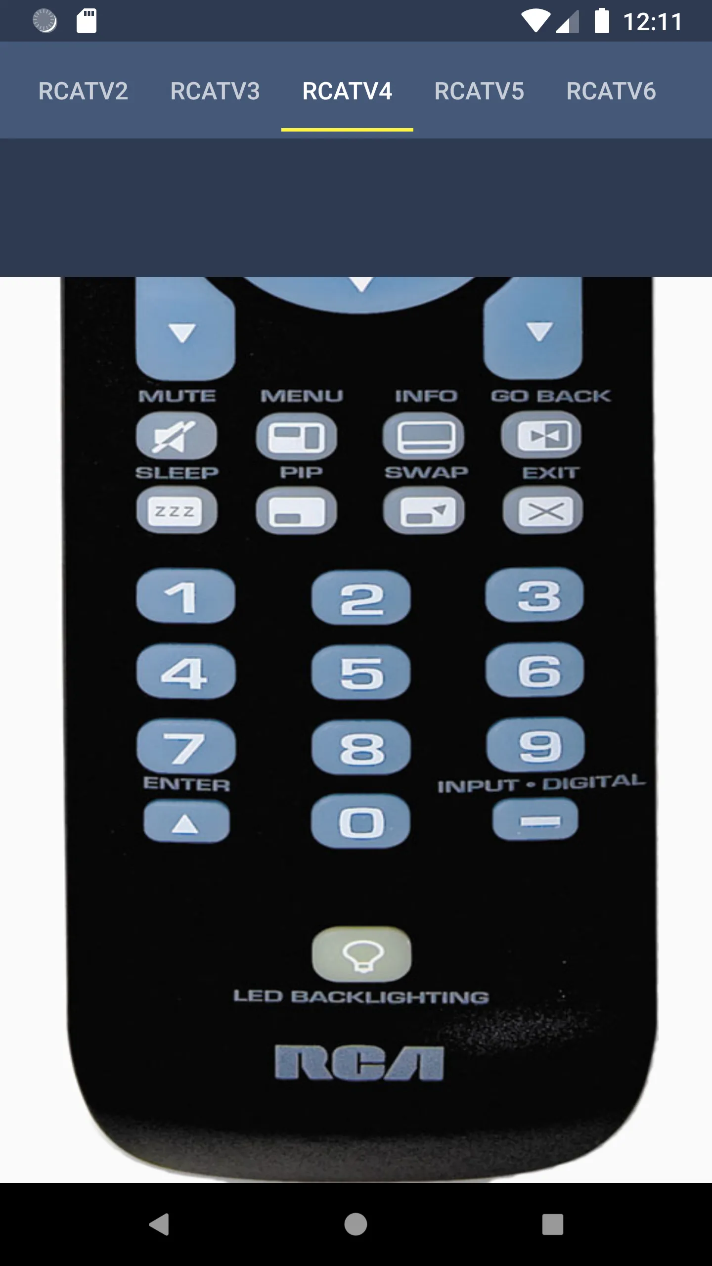 RCA TV Remote | Indus Appstore | Screenshot