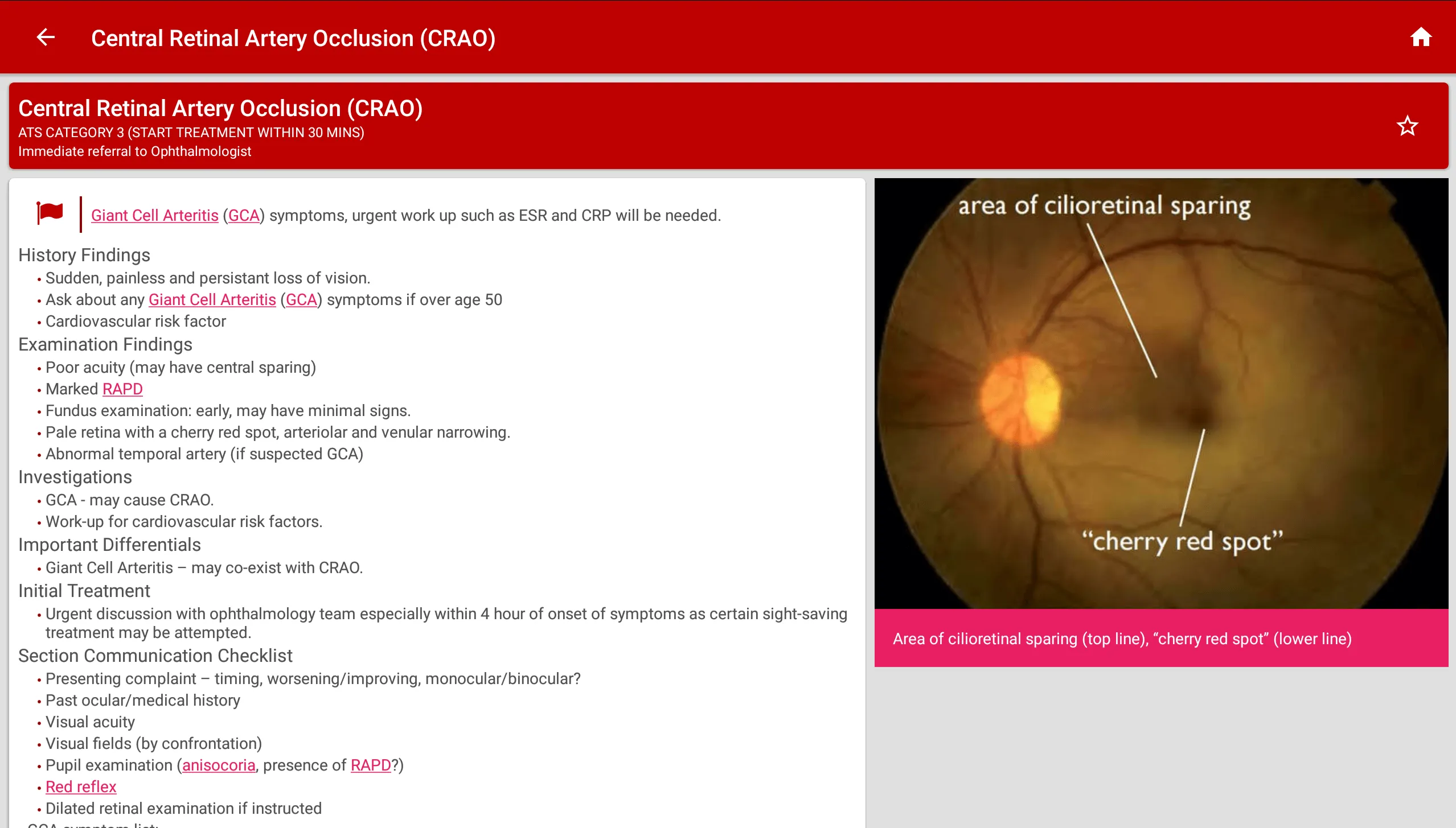 Eye Emergency Manual | Indus Appstore | Screenshot