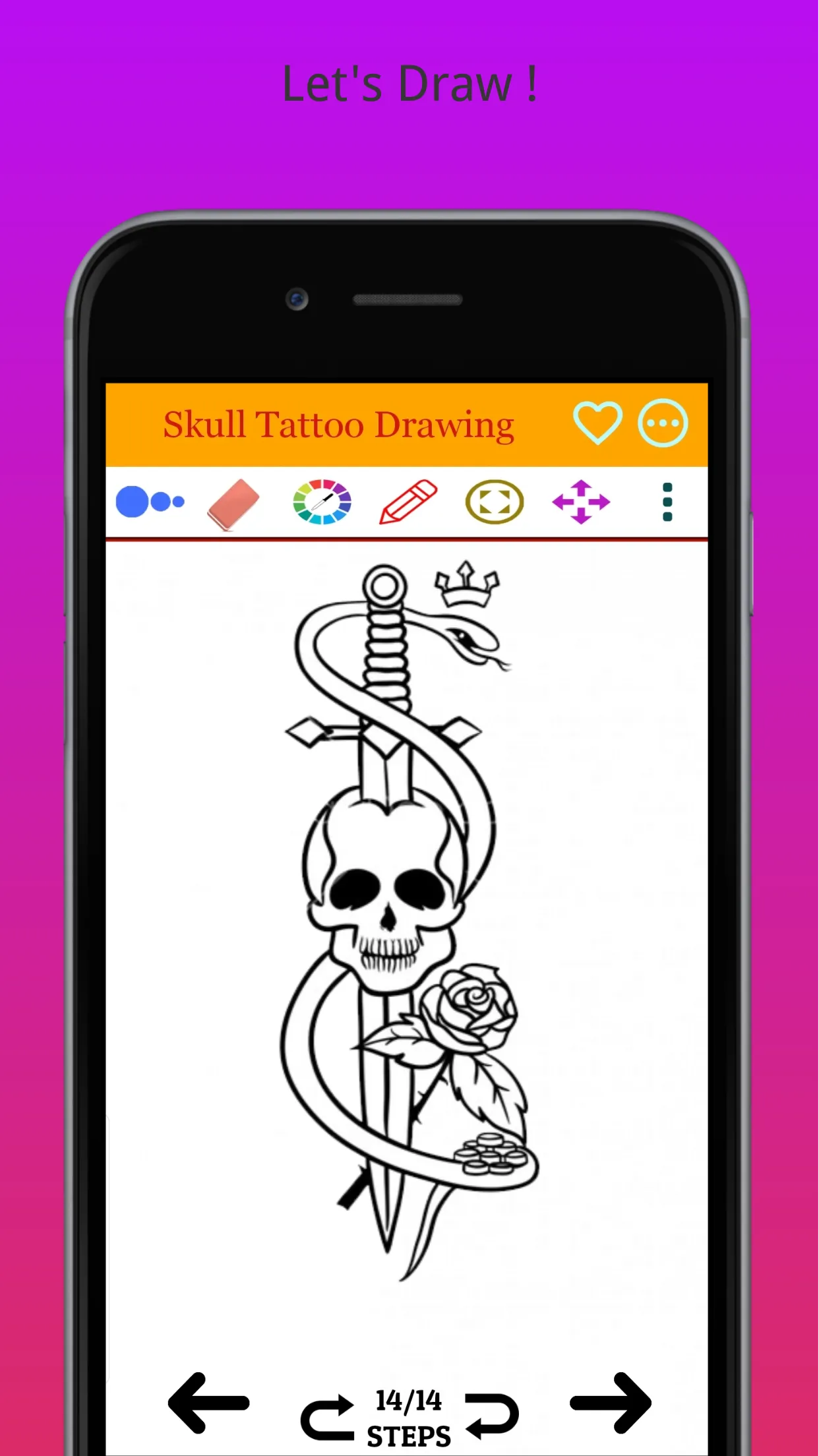 How to Draw Easy Skull Tattoo | Indus Appstore | Screenshot