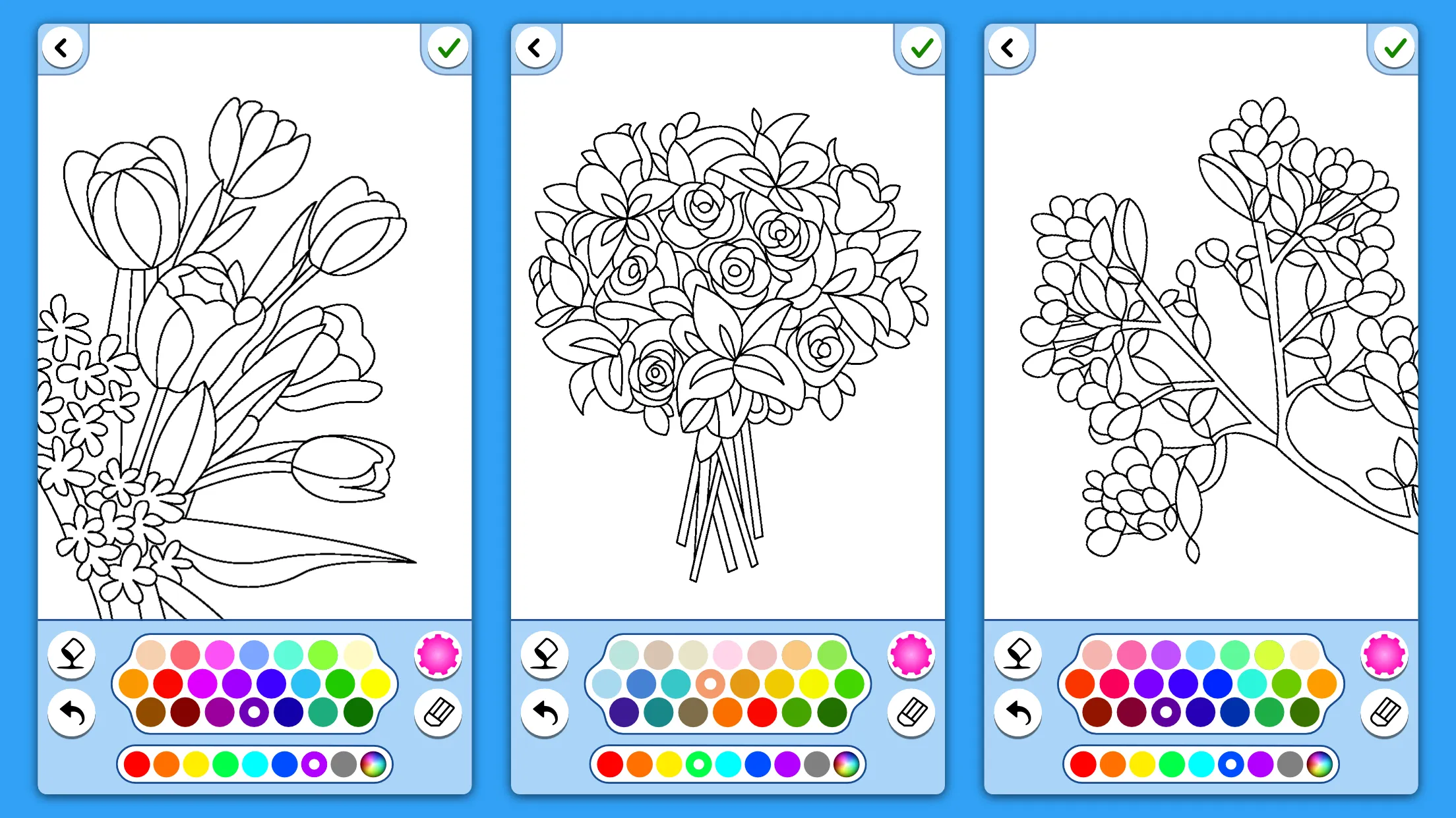 Adult Coloring: Flowers | Indus Appstore | Screenshot