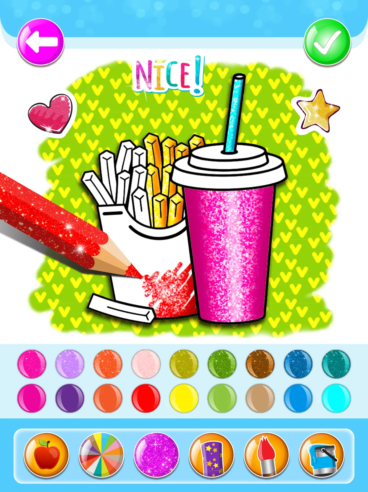 Food Coloring Game - Learn Col | Indus Appstore | Screenshot