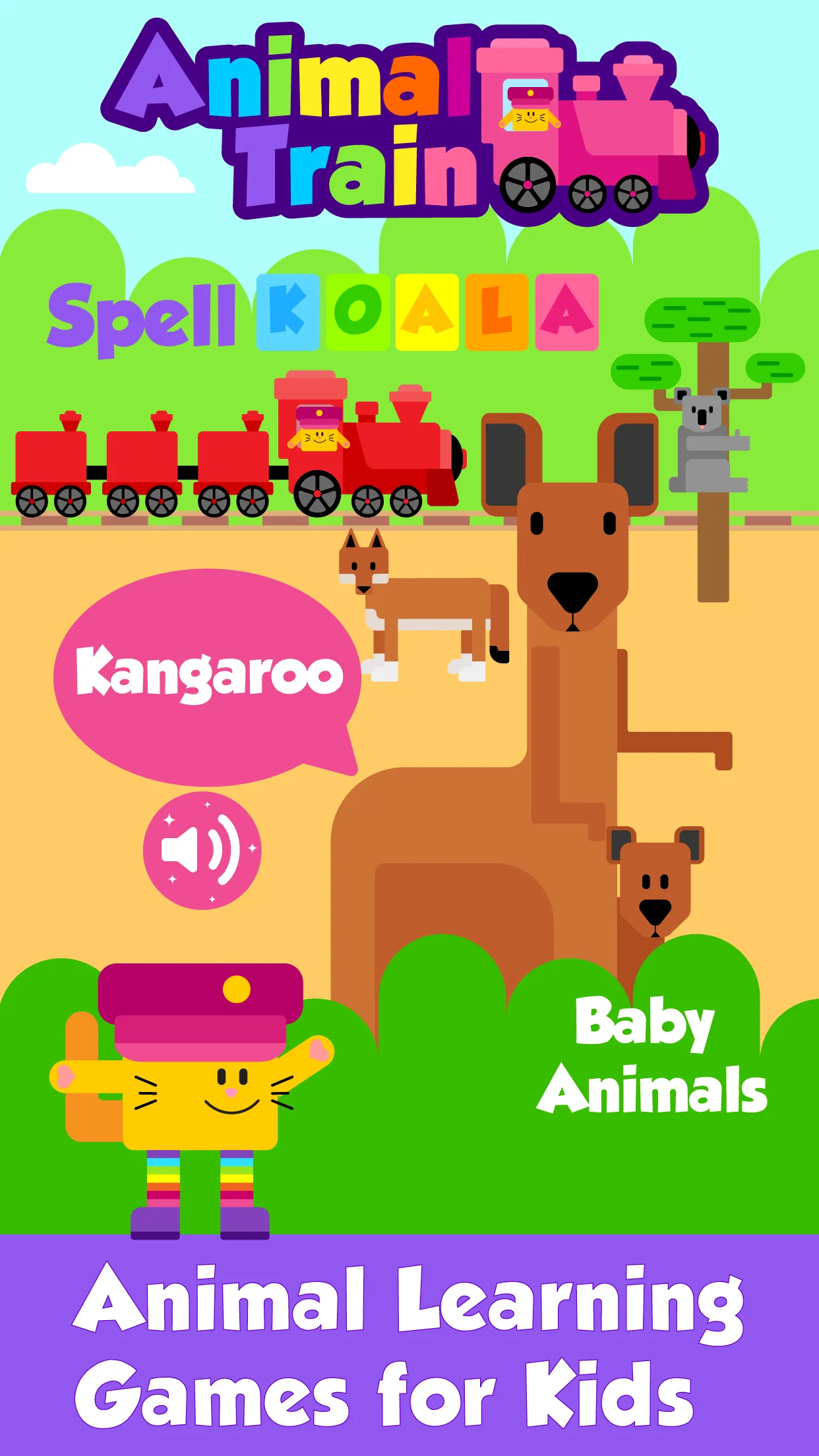 Animal Games - Animal Train | Indus Appstore | Screenshot