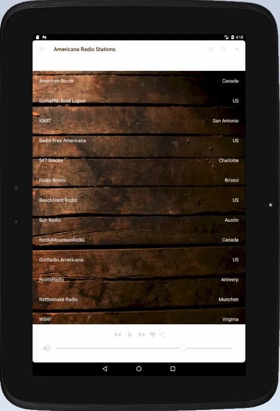 Americana Radio Stations 2.0 | Indus Appstore | Screenshot