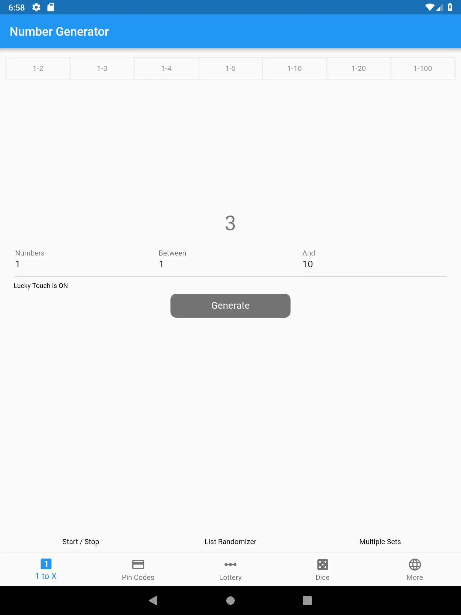 Number Generator | Indus Appstore | Screenshot