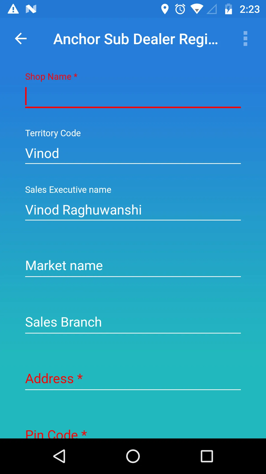 Anchor Sub Dealer Registration | Indus Appstore | Screenshot