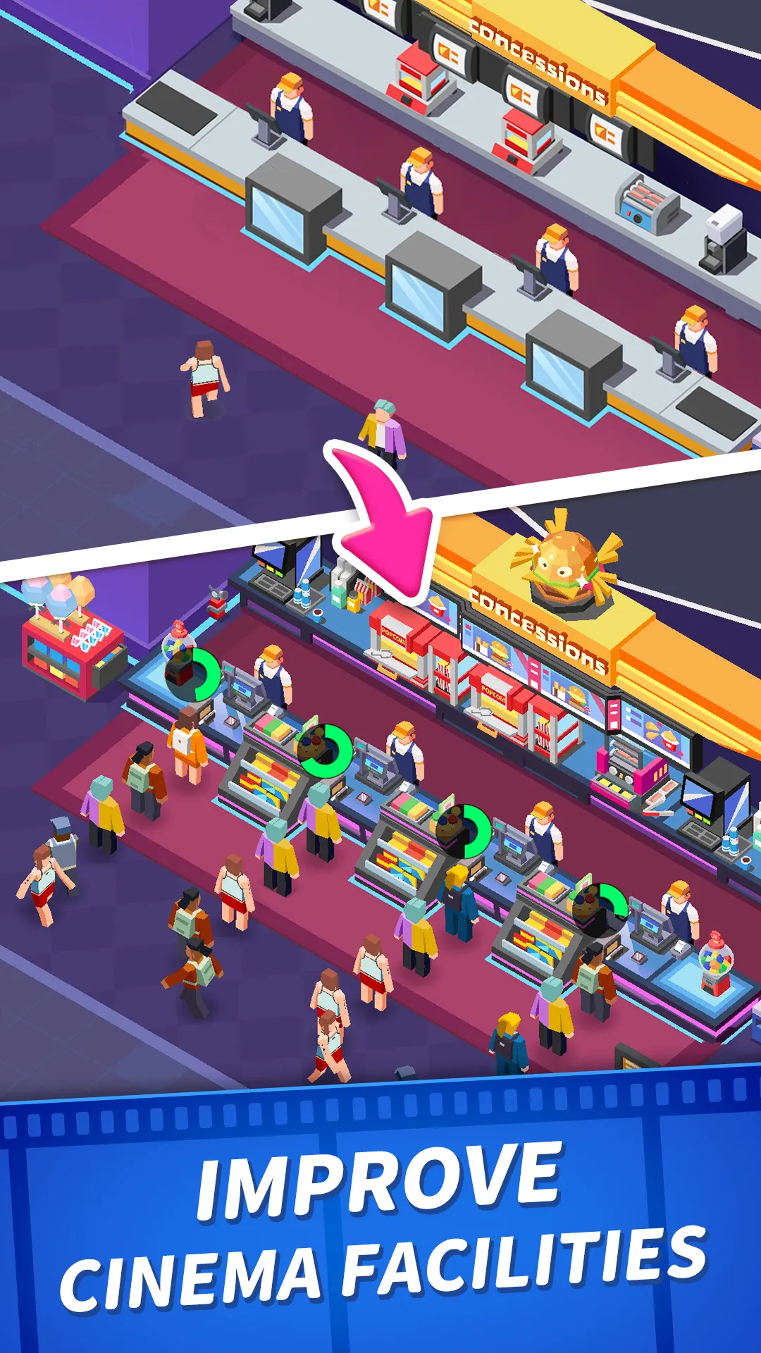 Idle Cinema Empire Idle Games | Indus Appstore | Screenshot