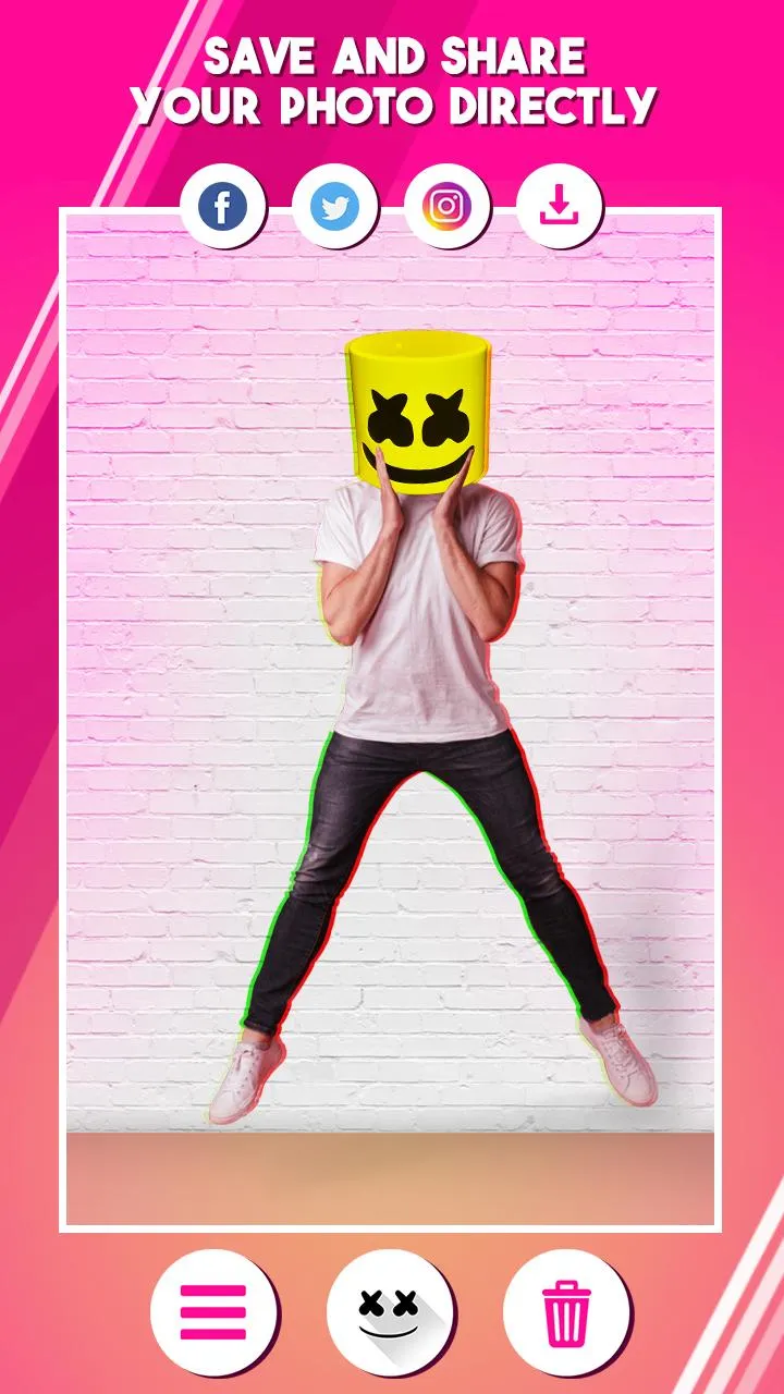 Marshmello Mask Photo Editor | Indus Appstore | Screenshot