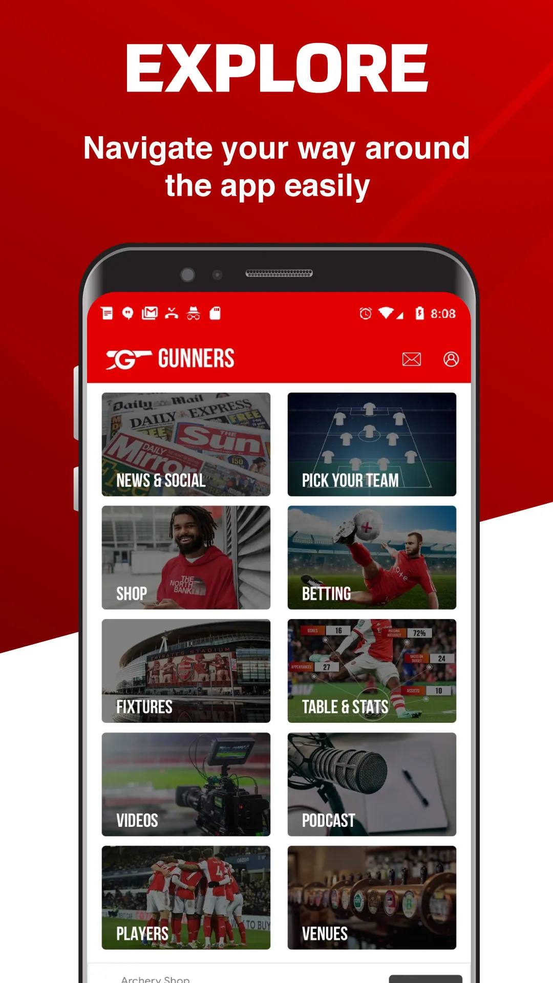 Gunners - Live Scores & News | Indus Appstore | Screenshot