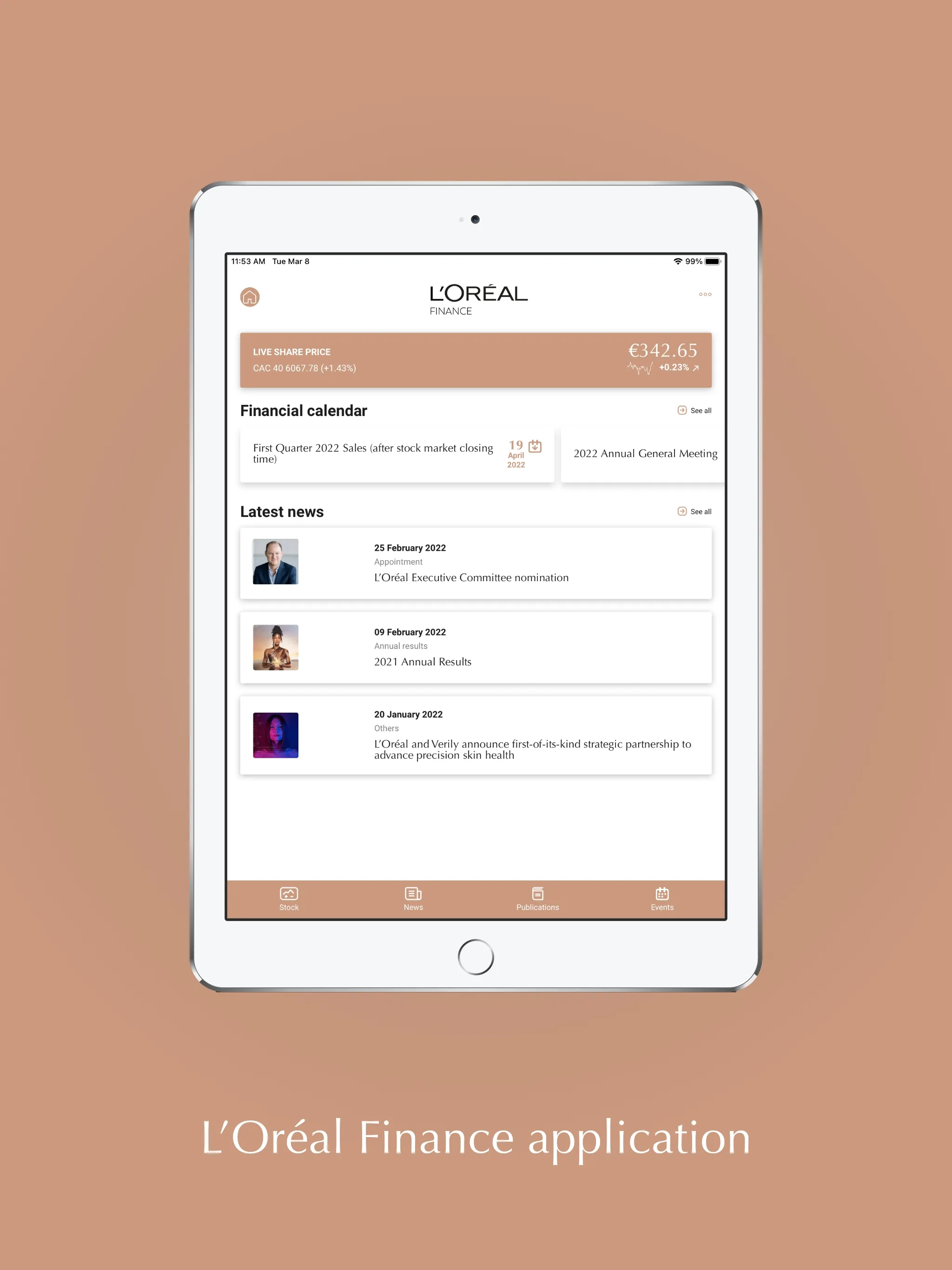 L'Oréal Finance, investors | Indus Appstore | Screenshot