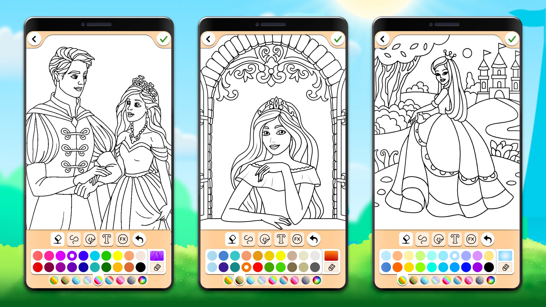 Princess Coloring Game | Indus Appstore | Screenshot