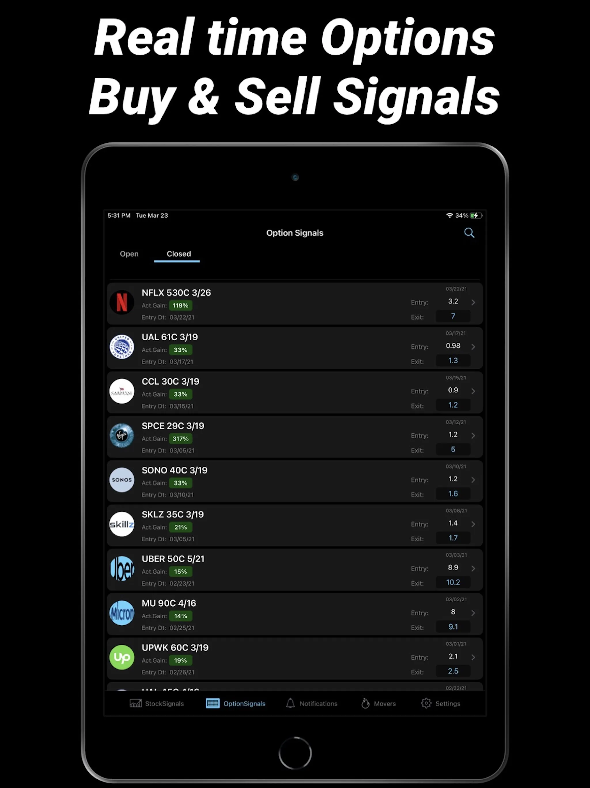 Trade Signals - Stocks Options | Indus Appstore | Screenshot