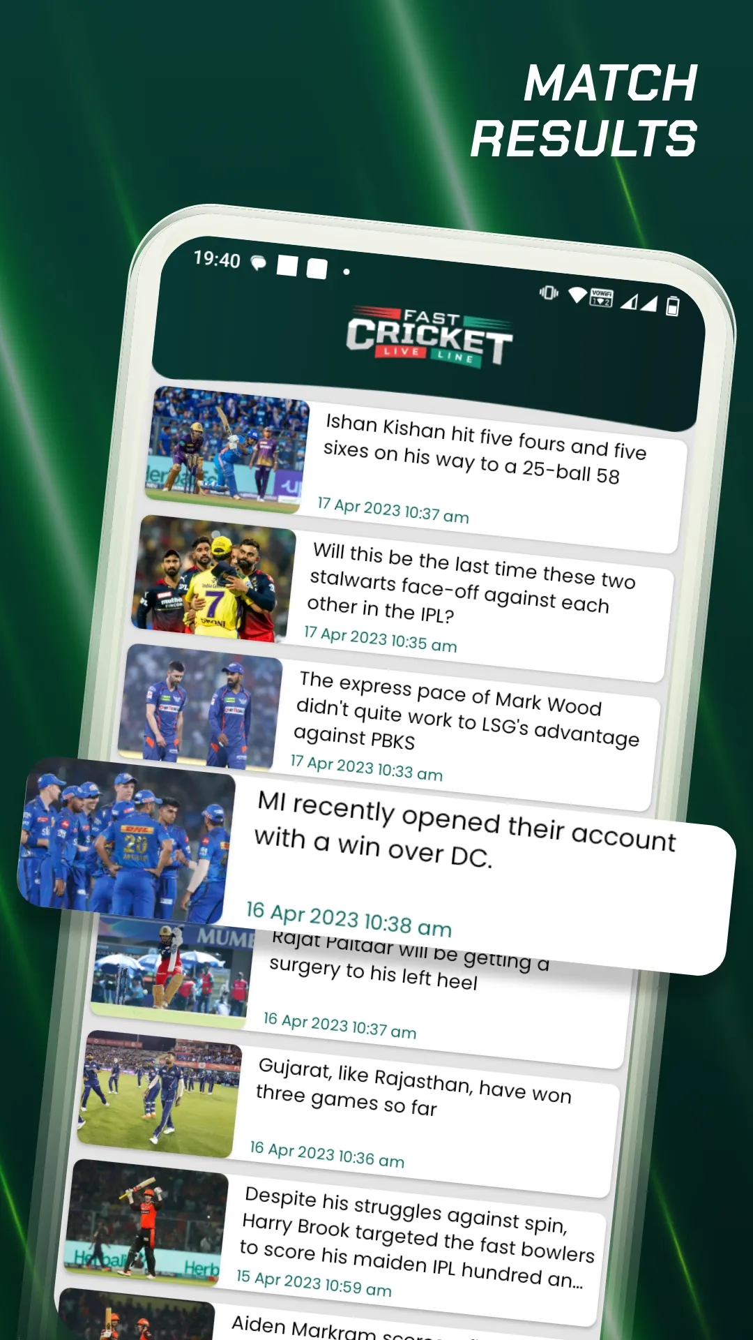 Fast Cricket Live Line | Indus Appstore | Screenshot