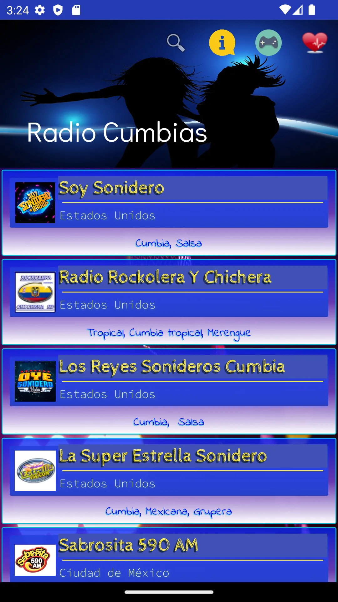 Radio, music tropical salsa | Indus Appstore | Screenshot